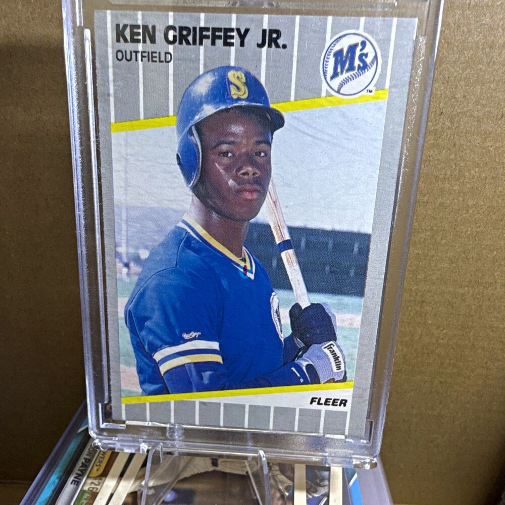 1989 Fleer Ken Griffey Jr Rookie Card #548 Seattle Mariners Baseball